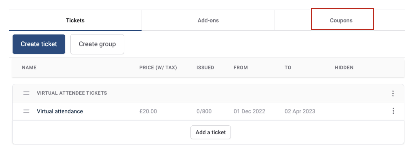 How to create coupon codes for delegate registration